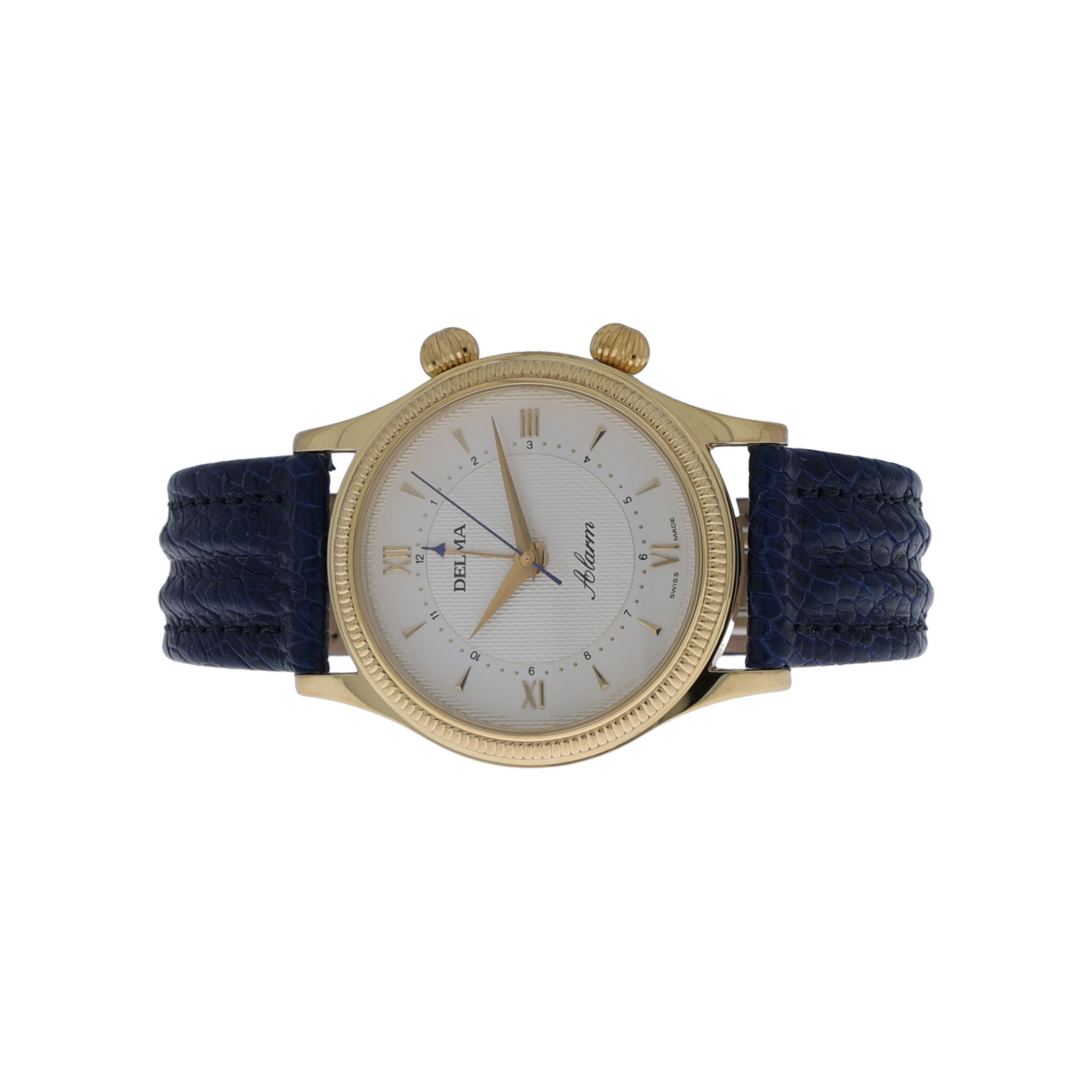 Delma Klondike Jahresuhr 1995 Gold 18K Wecker NOS ungetragen - Bild 4