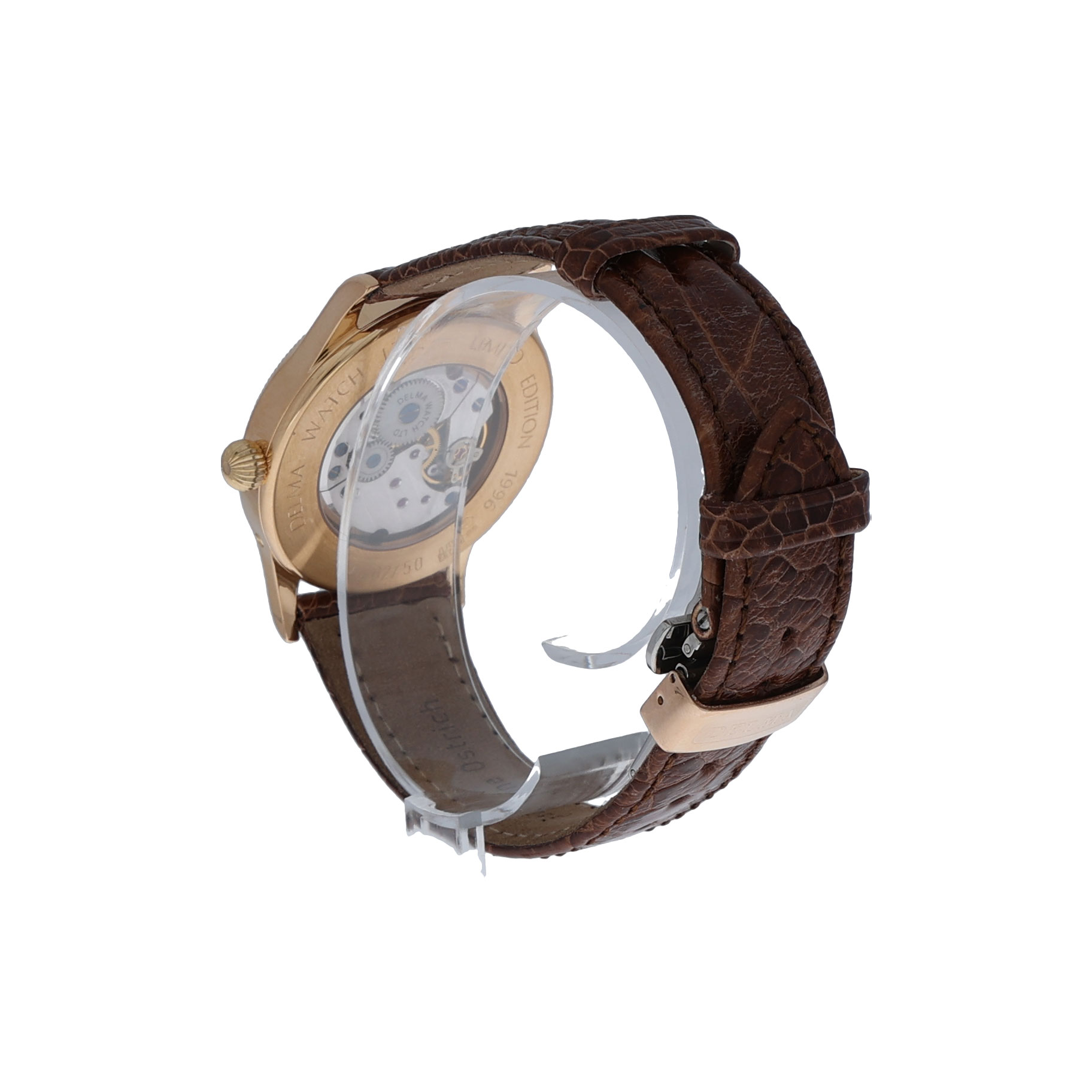 Delma Regulateur Ref. 5016 Pink Gold 18K Full Set New Old Stock limited Edition 1996 - Bild 9