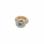 Massiver Bandring von Schubart Gelbgold 750 / 18K mit blauen Topas - Bild 4 Vorschau
