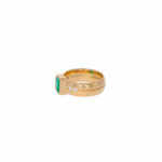Smaragd Ring Gr. 56,5 Gelbgold 750 / 18K mit 0,2ct Diamanten - Bild 2 Vorschau
