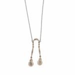 Collier Weißgold 585 / 14K mit ca. 0,6ct Diamanten - Bild 3 Vorschau