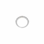 Halbmemoire Ring Gr.52 Weißgold 750 / 18K mit 0,95ct Diamanten - Bild 3 Vorschau