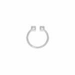 Weißgold Ring Gr.52 750 / 18K mit 2 Brillanten ins. 0,35ct + kleinere Diamanten - Bild 4 Vorschau