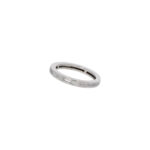Memoirering Weißgold 750 / 18K mit Diamantbaguettes ca. 0,5ct - Bild 2 Vorschau
