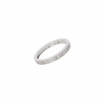 Wempe Halbmemoire Ring Gr. 51 ca. 0,1ct Diamanten Weißgold 750/ 18K - Bild 2 Vorschau
