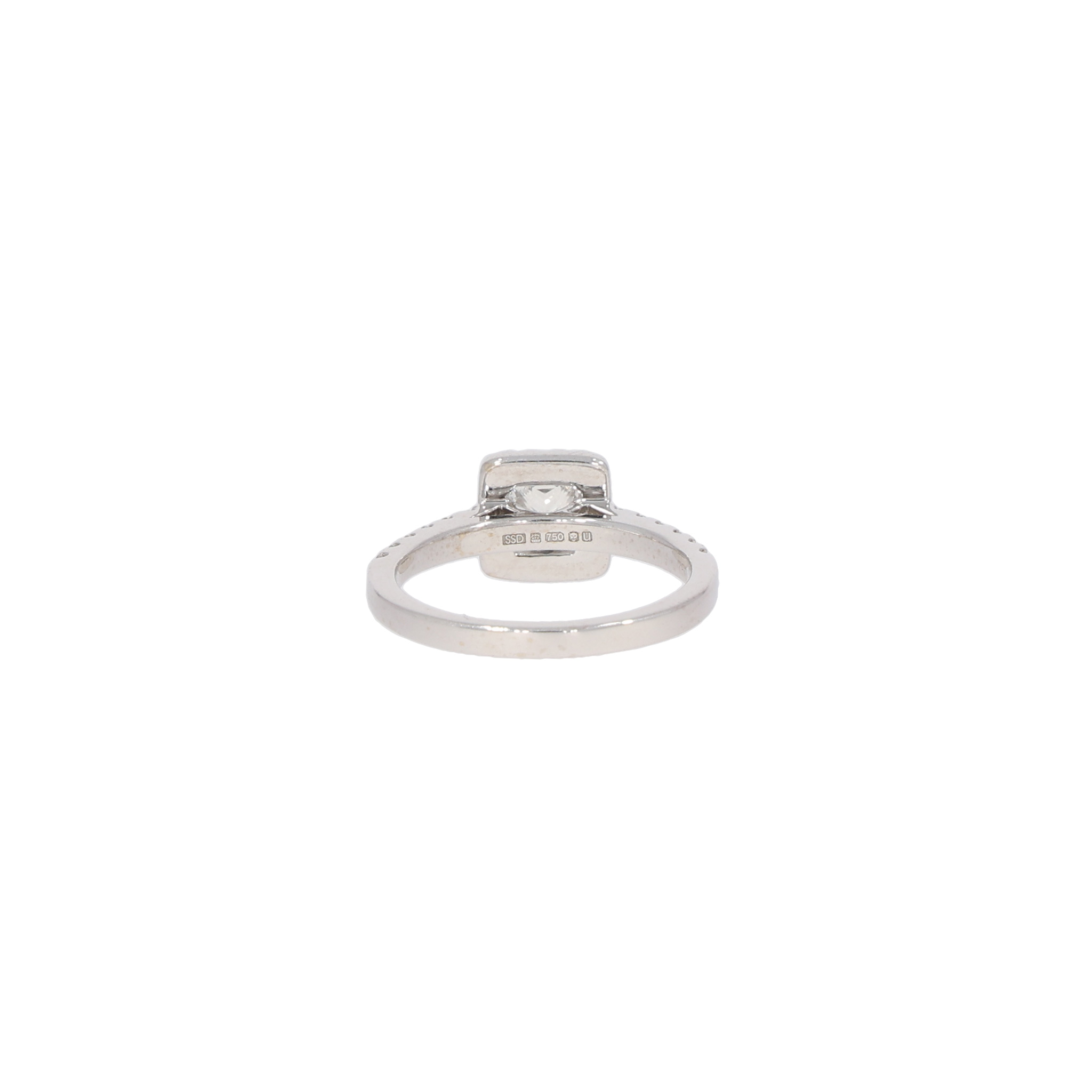 Princess Cut Ring Gr.53 Weißgold 750 / 18K / GIA Zertifikat - Bild 3