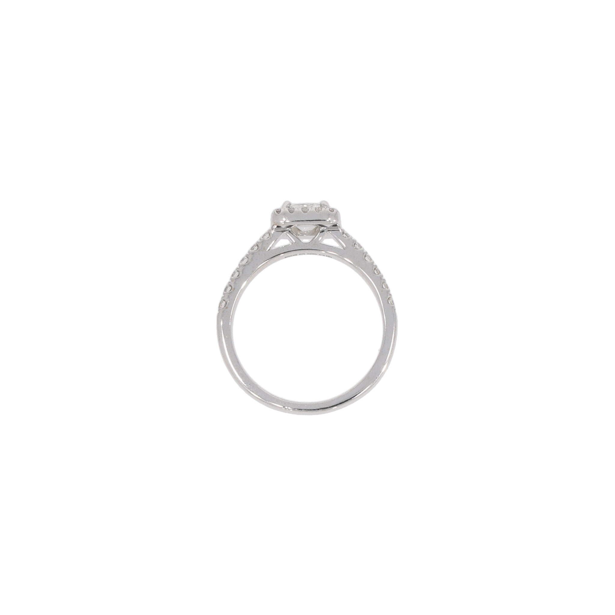 Princess Cut Ring Gr.53 Weißgold 750 / 18K / GIA Zertifikat - Bild 4