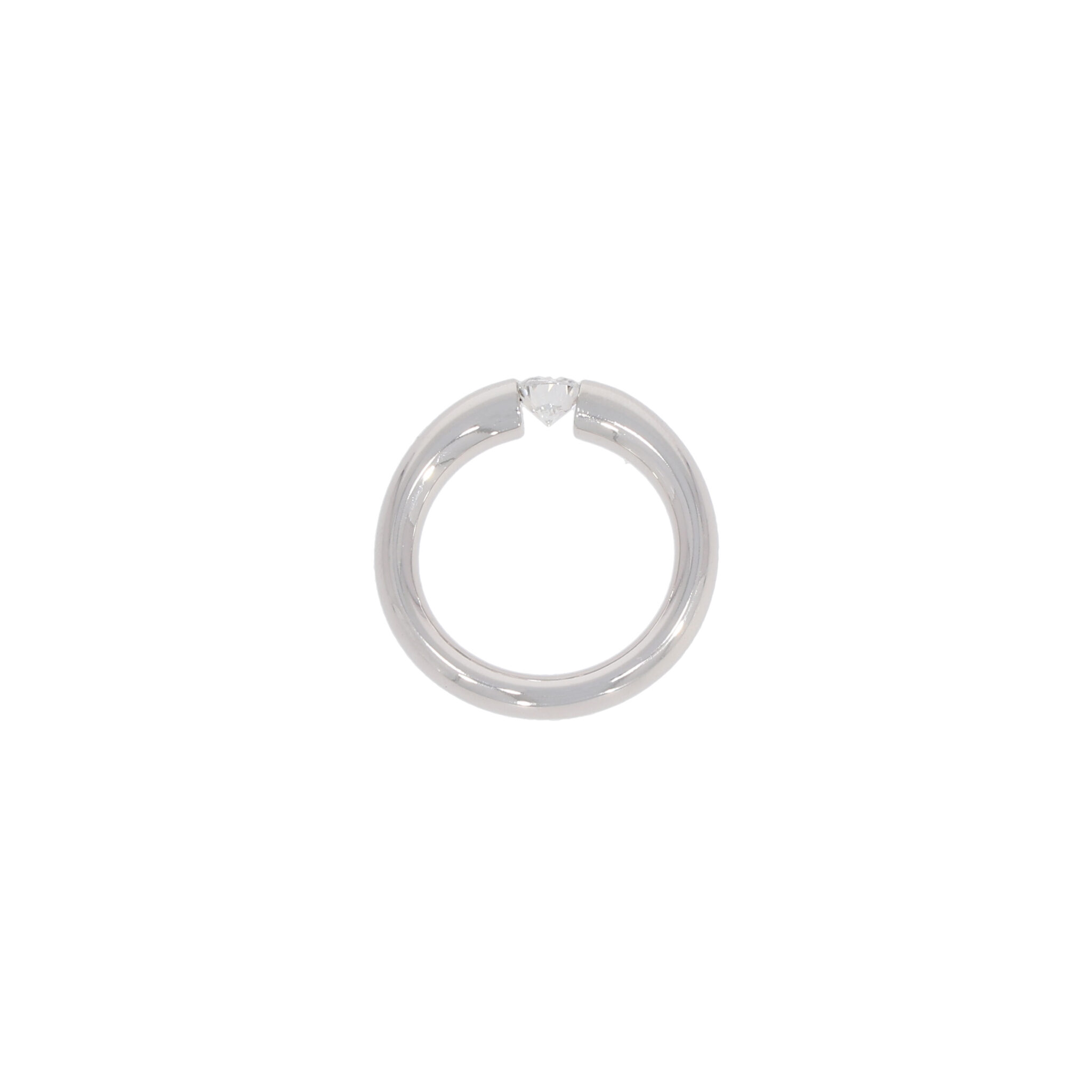 Niessing Spannring Verlauf Gr. 54 mit 0,5ct Platin 950 - Bild 2