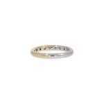 Ring halb Weißgold halb Gelbgold 585 / 14K mit 0,24ct Diamanten - Bild 3 Vorschau