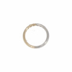 Ring halb Weißgold halb Gelbgold 585 / 14K mit 0,24ct Diamanten - Bild 4 Vorschau