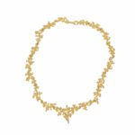 Ehinger Schwarz Collier Florales Muster Gelbgold 750 / 18K - Bild 2 Vorschau