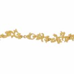 Ehinger Schwarz Collier Florales Muster Gelbgold 750 / 18K - Bild 3 Vorschau