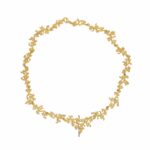Ehinger Schwarz Collier Florales Muster Gelbgold 750 / 18K - Bild 4 Vorschau