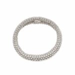 Riviérearmband mit ca.9ct Diamanten Weißgold 750 / 18K - Bild 3 Vorschau