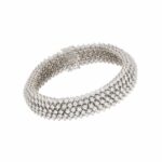 Riviérearmband mit ca.9ct Diamanten Weißgold 750 / 18K - Bild 4 Vorschau