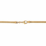 Schlangenkette mit X förmigen Anhänger und 0,86ct Tropfen Diamant Gelbgold - Bild 5 Vorschau