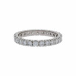Memoire Ring Weißgold 585/14K. ca. 2ct. Gr. 59 - Bild 3 Vorschau