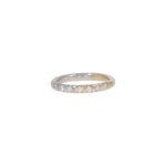 Ring halb Weißgold halb Gelbgold 585 / 14K mit 0,24ct Diamanten Vorschau