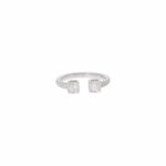 Weißgold Ring Gr.52 750 / 18K mit 2 Brillanten ins. 0,35ct + kleinere Diamanten Vorschau