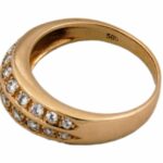 Bandring Gr.53 ca. 0,50ct Diamanten Gelbgold 585/ 14K - Bild 6 Vorschau