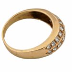 Bandring Gr.53 ca. 0,50ct Diamanten Gelbgold 585/ 14K - Bild 7 Vorschau