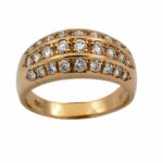 Bandring Gr.53 ca. 0,50ct Diamanten Gelbgold 585/ 14K - Bild 9 Vorschau