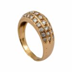 Bandring Gr.53 ca. 0,50ct Diamanten Gelbgold 585/ 14K - Bild 10 Vorschau