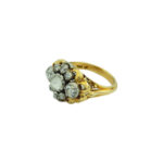 Antik Ring Gr. 52 Gelbgold 750 / 18K mit ca. 1 ct Diamanten - Bild 2 Vorschau
