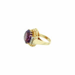 Amethyst Ring Gr.56 Gelbgold 750 / 18K mit ca. 0,27ct Diamanten - Bild 2 Vorschau