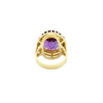 Amethyst Ring Gr.56 Gelbgold 750 / 18K mit ca. 0,27ct Diamanten - Bild 4 Vorschau