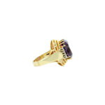 Amethyst Ring Gr.56 Gelbgold 750 / 18K mit ca. 0,27ct Diamanten - Bild 3 Vorschau