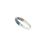 Ring Weißgold 585 / 14K mit blauen Diamanten ca. 0,40 ct - Bild 4 Vorschau