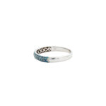 Ring Weißgold 585 / 14K mit blauen Diamanten ca. 0,40 ct - Bild 2 Vorschau