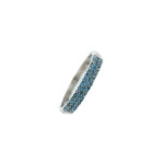 Ring Weißgold 585 / 14K mit blauen Diamanten ca. 0,40 ct - Bild 5 Vorschau