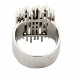 Vintage Ring Gr.50 ca. 1,08 ct Diamanten Weißgold 750/ 18K - Bild 6 Vorschau