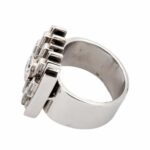 Vintage Ring Gr.50 ca. 1,08 ct Diamanten Weißgold 750/ 18K - Bild 11 Vorschau
