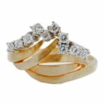 Diamant Retro Ring Gelbgold 750 / 18K Gr. 60 mit ca. 0,25ct Vorschau