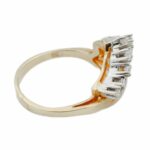 Diamant Retro Ring Gelbgold 750 / 18K Gr. 60 mit ca. 0,25ct - Bild 4 Vorschau