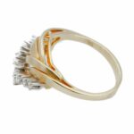 Diamant Retro Ring Gelbgold 750 / 18K Gr. 60 mit ca. 0,25ct - Bild 5 Vorschau