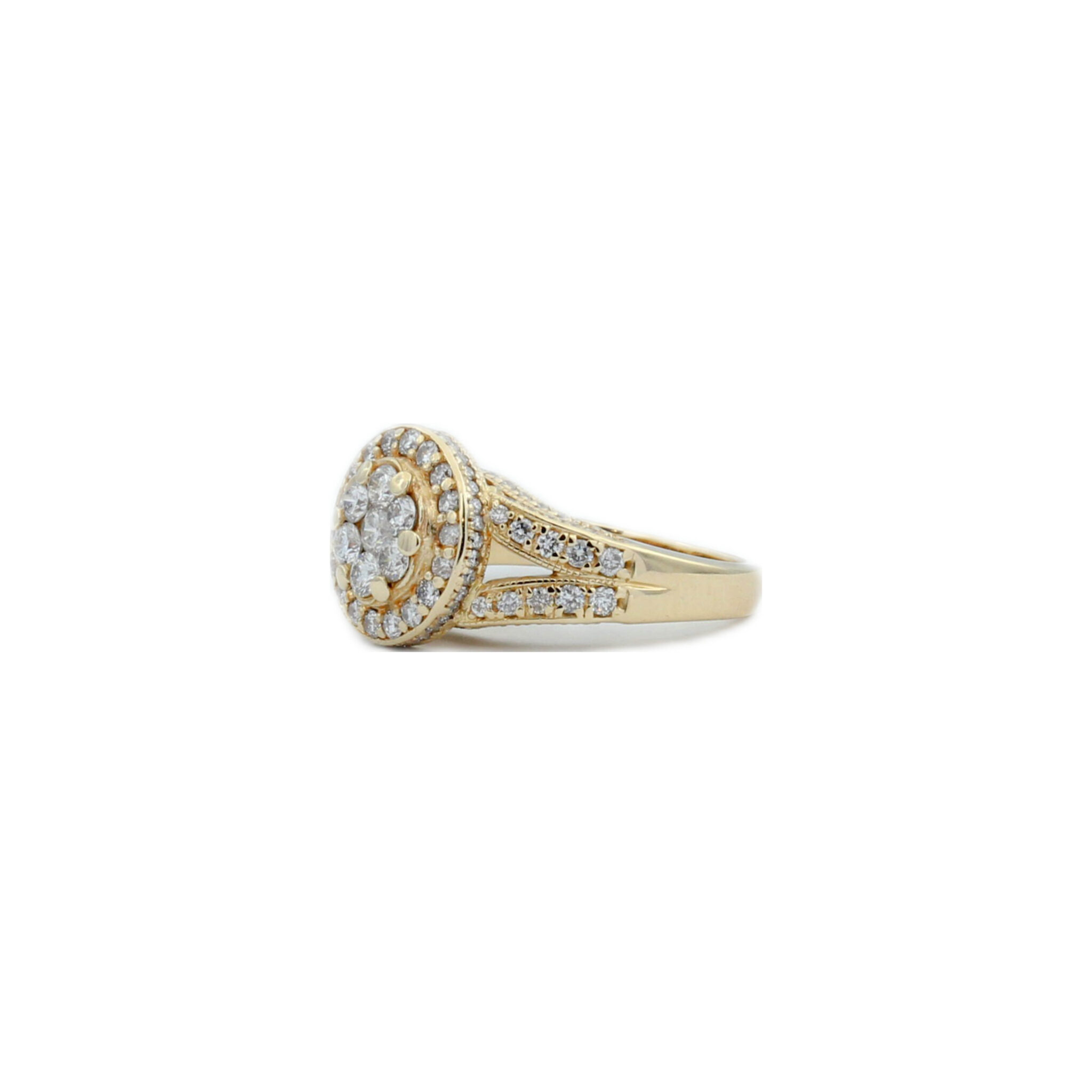 Cocktailring Gr.53 Gelbgold 585 / 14K mit ca. 1,5ct - Bild 2