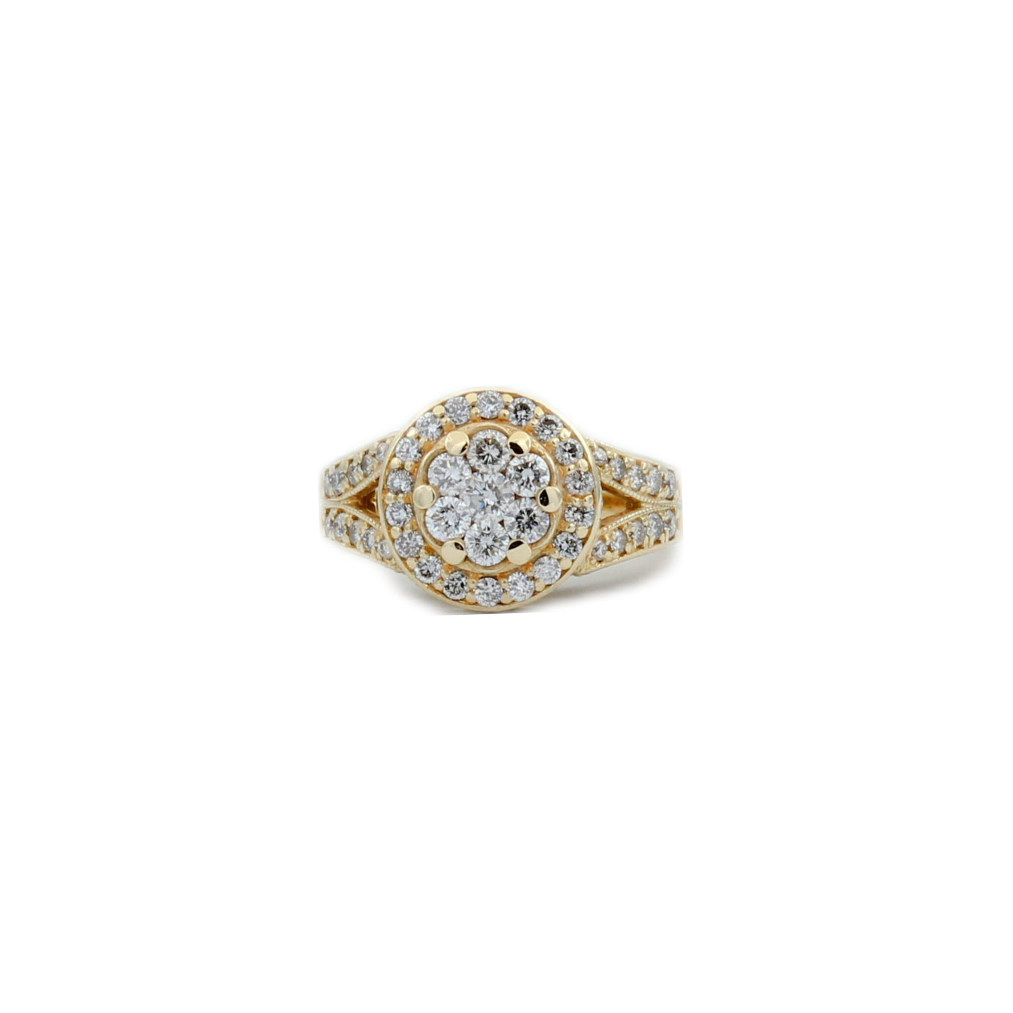 Cocktailring Gr.53 Gelbgold 585 / 14K mit ca. 1,5ct