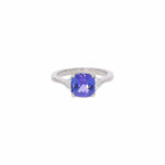 Tansanit Ring Gr.53 Weißgold 750 / 18K mit ca. 0,3ct Diamanten Vorschau