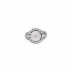 Ring Gr. 57 Weißgold 750 / 18K mit Tahiti Zuchtperle und ca. 2,50 ct Diamanten Vorschau