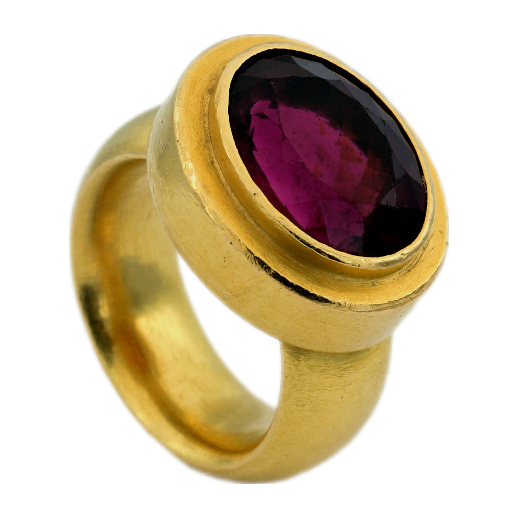 Turmalin Ring Gr. 54 Gelbgold 900 - Bild 3