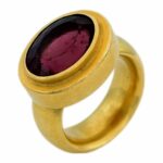Turmalin Ring Gr. 54 Gelbgold 900 - Bild 4 Vorschau