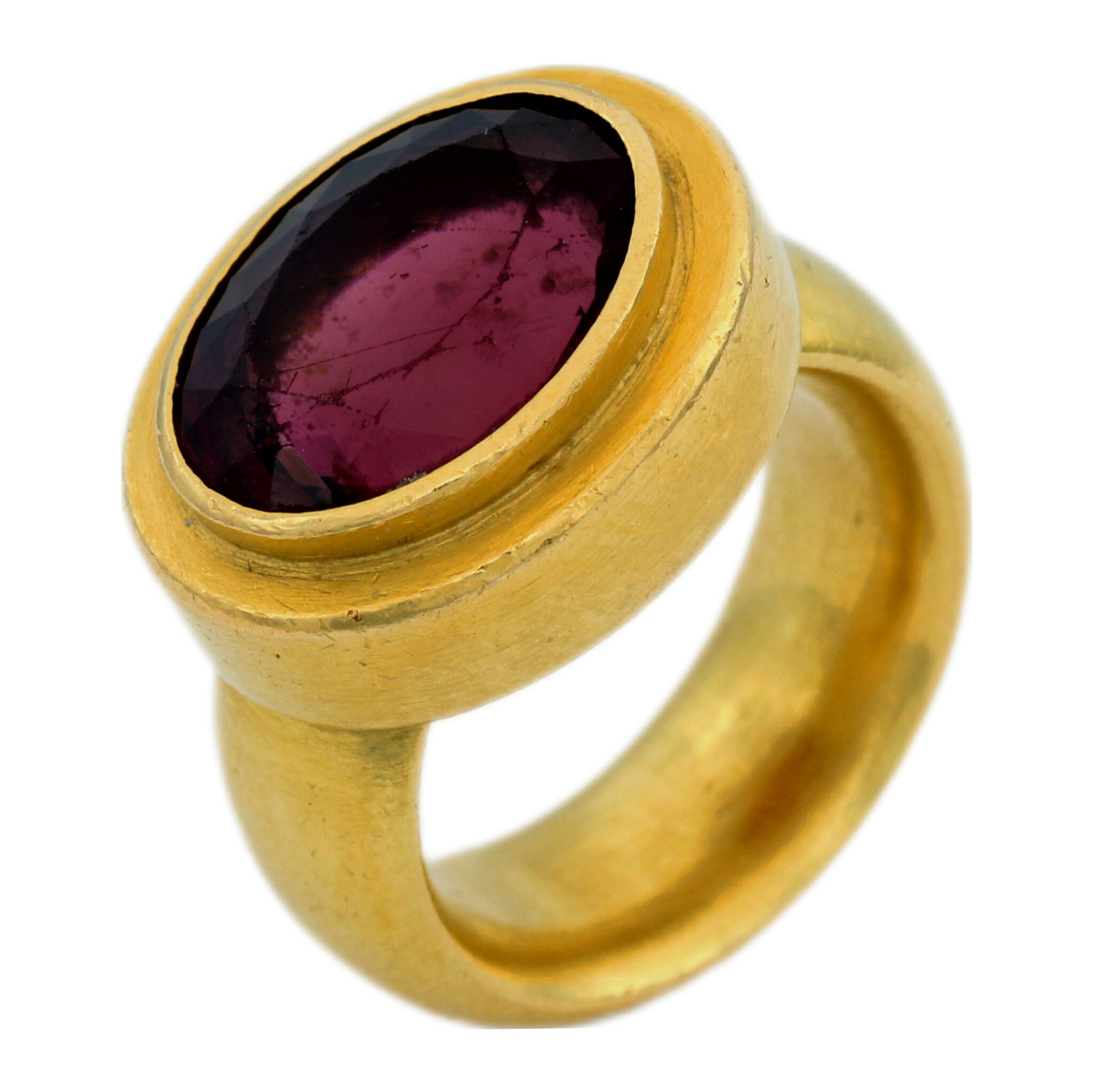 Turmalin Ring Gr. 54 Gelbgold 900 - Bild 4