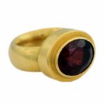 Turmalin Ring Gr. 54 Gelbgold 900 - Bild 6 Vorschau