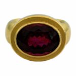 Turmalin Ring Gr. 54 Gelbgold 900 - Bild 9 Vorschau