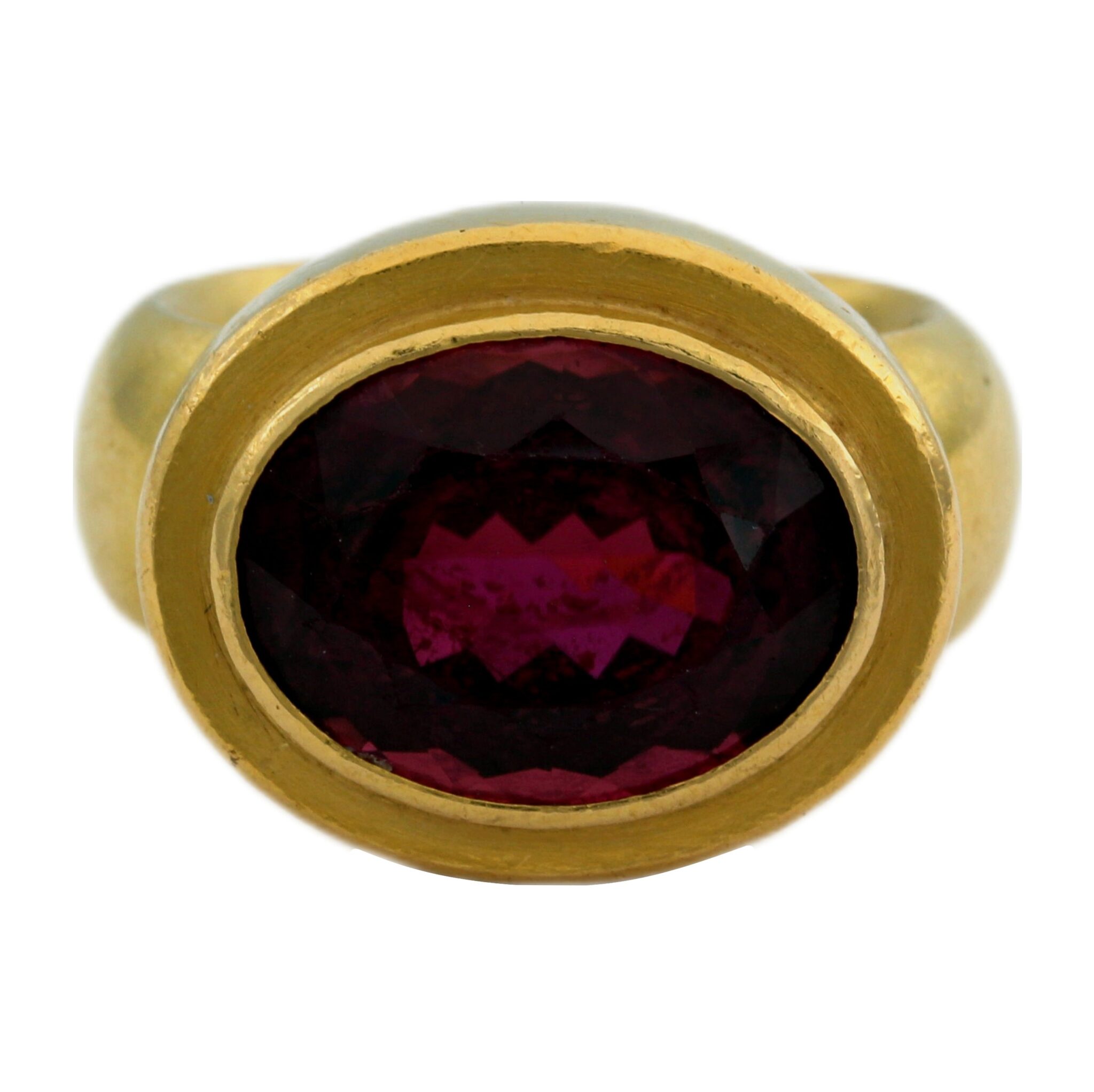 Turmalin Ring Gr. 54 Gelbgold 900 - Bild 9
