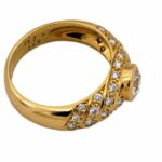 Cocktail Ring Gr.54 ca. 1,2 ct Diamanten Gelbgold 750/ 18K - Bild 4 Vorschau